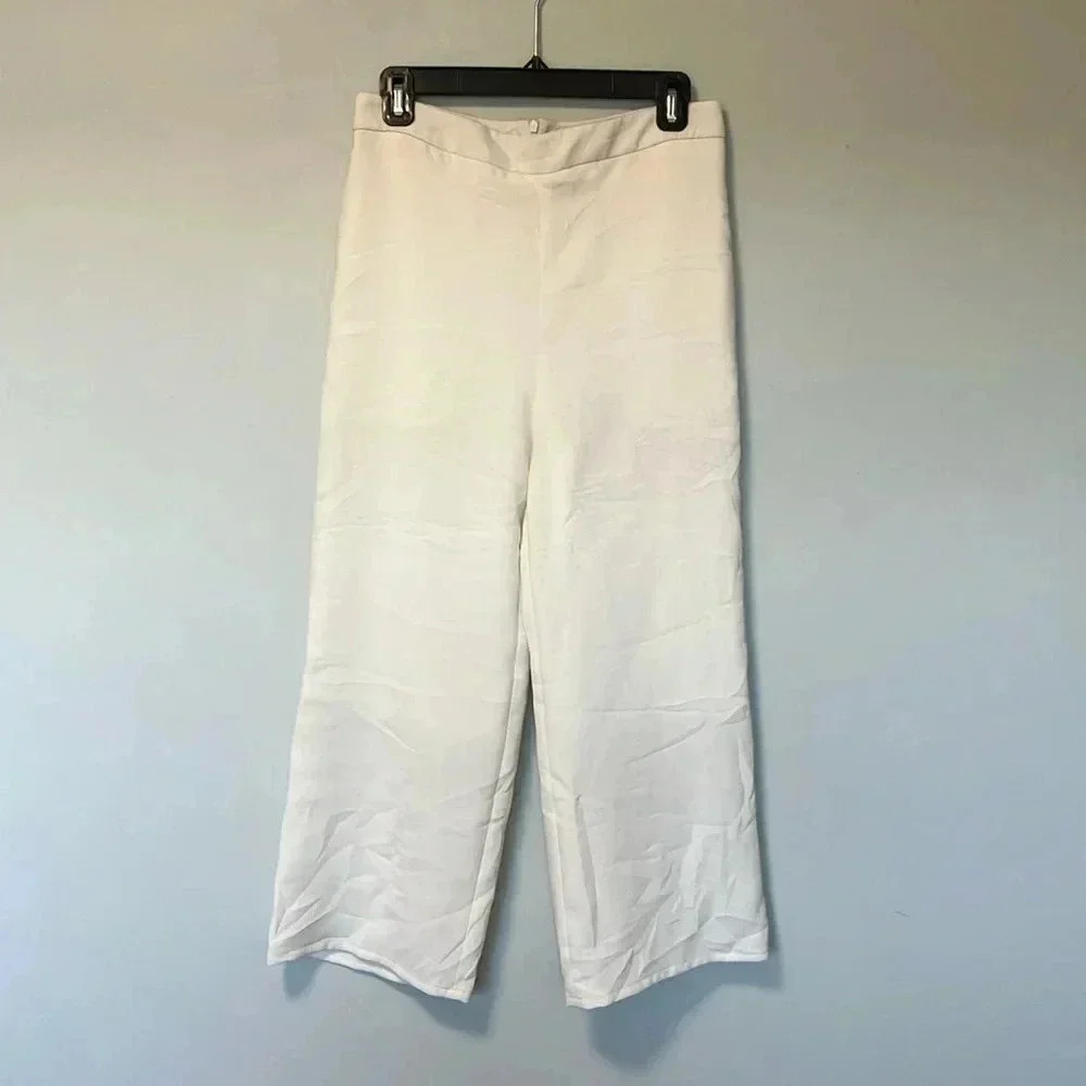 Yigal Azrouel off white  ivory wide pants
